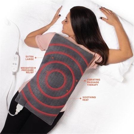 Allstar Marketing Group Allstar Marketing Group 6028979 Sharper Image Calming Heat Massaging Heating Pad 6028979